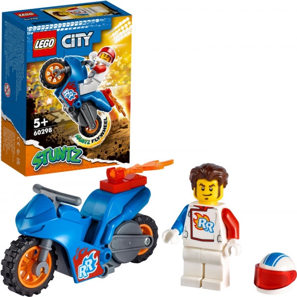 Конструктор LEGO City Stuntz Реактивний трюковий мотоцикл (60298)