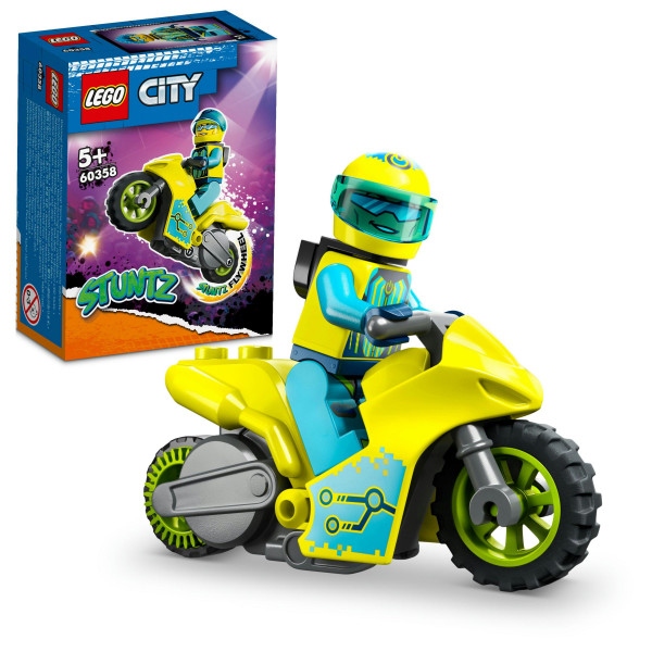 Конструктор LEGO City Каскадерський кібермотоцикл (60358)