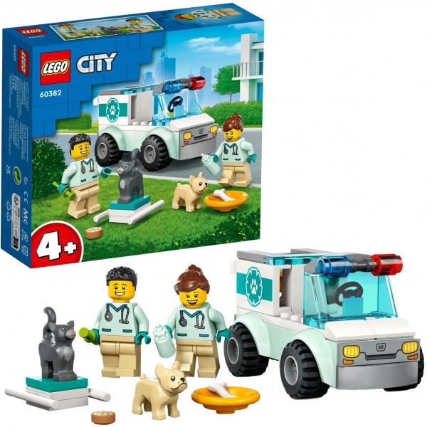 Конструктор LEGO City Фургон ветеринарної швидкої допомоги (60382)