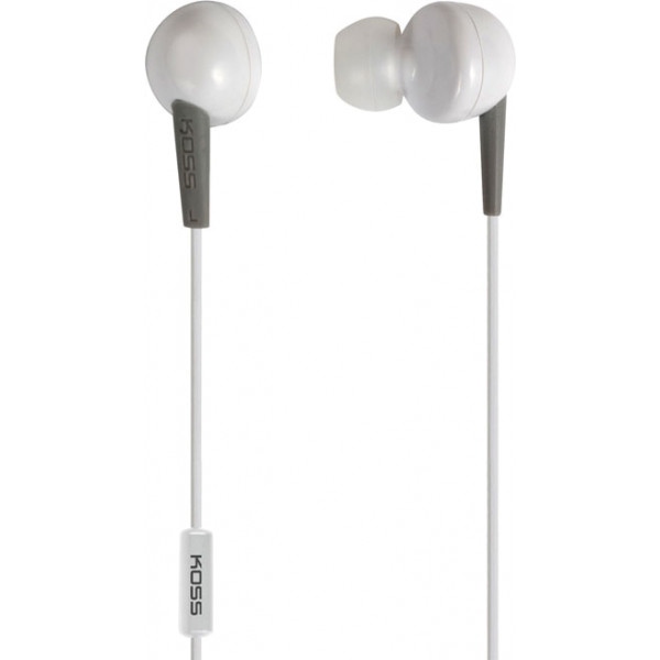 Навушники вкладиші дротові Koss KEB6iW Mic White