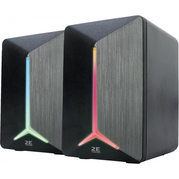 Комп'ютерна акустика звичайна 2.0 2E Speakers SG300 2.0 RGB 3.5mm Black (2E-SG300B)
