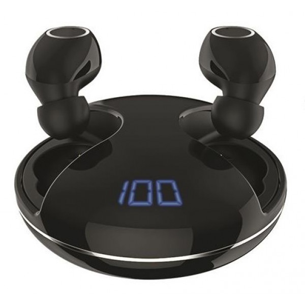 Навушники вкладиші бездротові TWS 2E RainDrops Х True Wireless Waterproof Mic Black (2E-EBTWRDXBK)