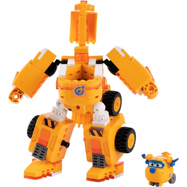 Пластиковий конструктор Super Wings Small Blocks 2-in-1 Buildable Transforming Vehicle Donnie Донні (EU385007)