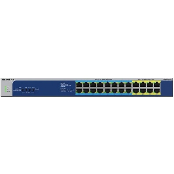 Коммутатор локальної мережі (Switch) Netgear GS524UP-100EUS