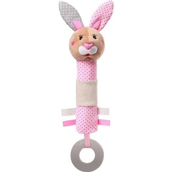 Брязкальце BabyOno з пищалки "Кролик Юлія", 9х24 см (621)