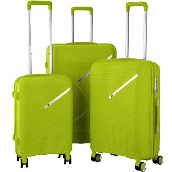 Набір валіз 2E Sigma 3 шт. Green Apple (2E-SPPS-SET3-AG)