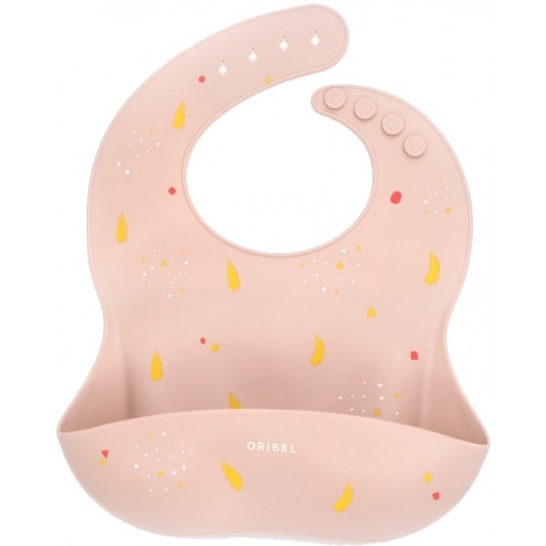 Нагрудник силіконовий Oribel Cocoon Pink (OR226-90013)