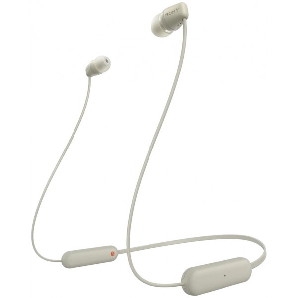 Навушники вкладиші бездротові Sony WI-C100 Beige (WIC100C.CE7)