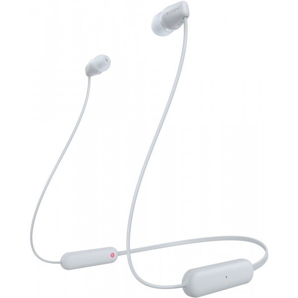 Навушники вкладиші бездротові Sony WI-C100 White (WIC100W.CE7)