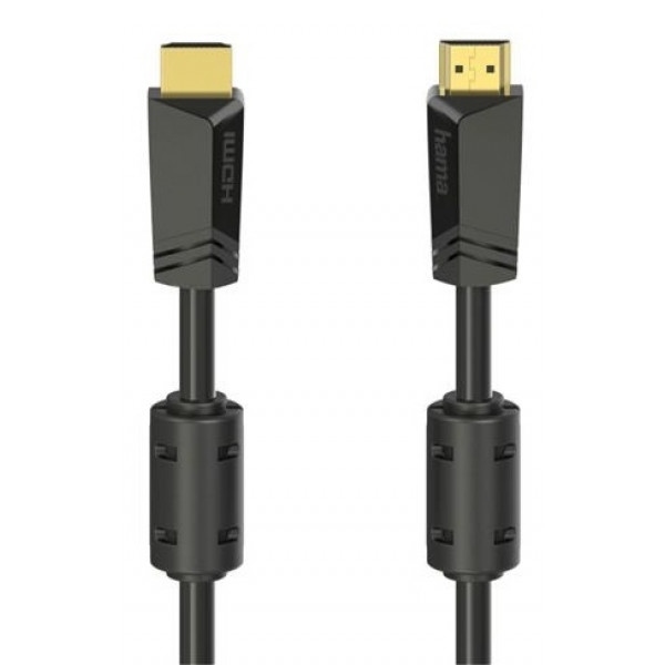 Кабель HDMI Hama HDMI - HDMI 4K Ethernet Gold 15 m Black (00205010)