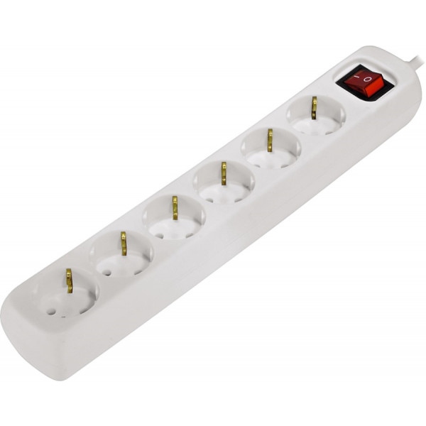 Мережевий фільтр Hama Multiple 6XSchuko 3G White