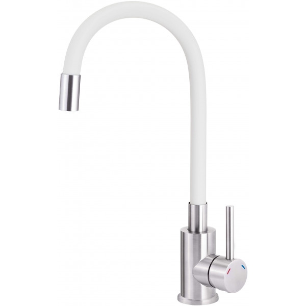 Кухонний змішувач Neo Luno Chrome White (BOC_W720)