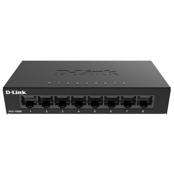 Коммутатор локальної мережі (Switch) D-Link DGS-1008D/E