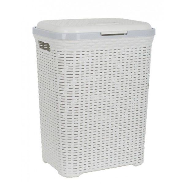 Кошик для білизни VIOLET HOUSE 0726 Роттанг White 55 л