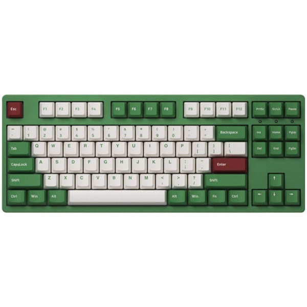 Клавіатура дротова Akko 3087 Matcha Red Bean CS Pink V2, USB-A, EN/UKR, No LED Green (6925758605656)