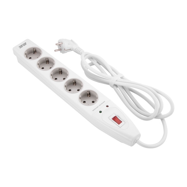Мережевий фільтр 2E 5XSchuko 2 м White (2E-SP515M2WH)