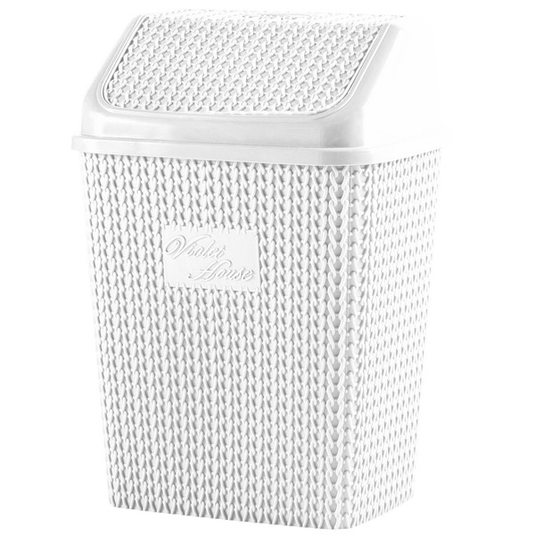 Кошик для сміття VIOLET HOUSE 0026 Віолетта White 10 л