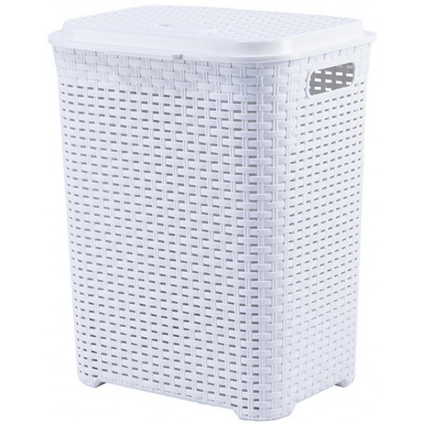 Кошик для білизни VIOLET HOUSE 0778 Роттанг White 45 л