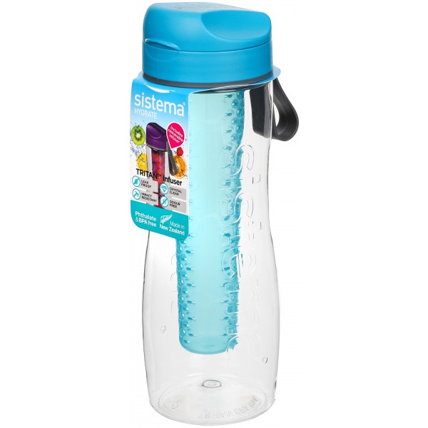 Пляшка для води Sistema 0,8 л Blue с диффузором (660-1)