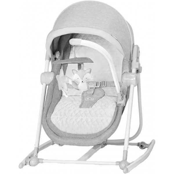 Крісло-шезлонг Kinderkraft 5 в 1 Nola Stone Grey (KBNOLA00GRY0000)