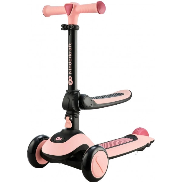 Триколісний самокат Kinderkraft Halley Rose Pink (KRHALL00PNK0000)