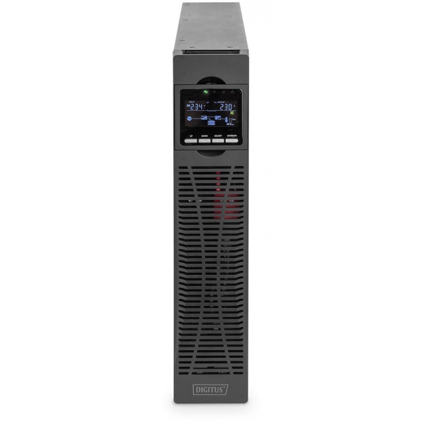 Джерело безперебійного живлення Digitus OnLine,3000W,LCD,8xC13,1xC19,RJ45,RS232,USB,Rack/Tower (DN-170096)