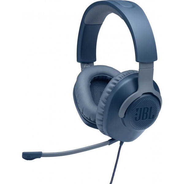 Гарнітура дротова ігрова JBL Quantum 100 Blue (JBLQUANTUM100BLU)