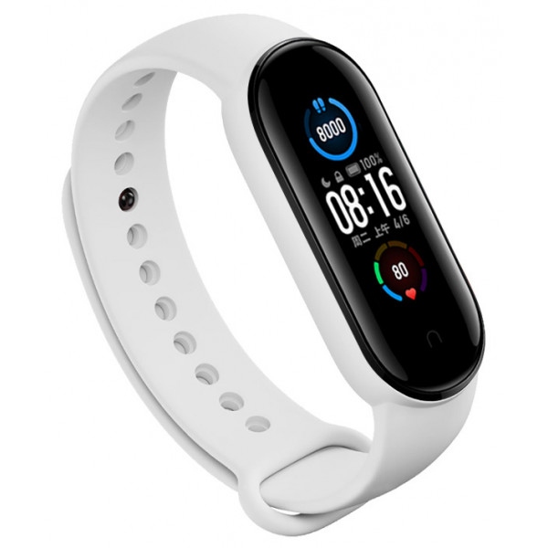 Ремінець для фітнес-браслету BeCover for Xiaomi Mi Smart Band 5 White (705072)