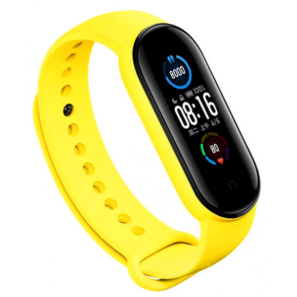 Ремінець для фітнес-браслету BeCover for Xiaomi Mi Smart Band 5 Yellow (705073)