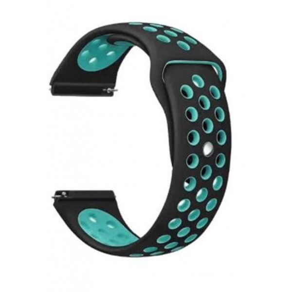 Ремінець для смарт-годинника BeCover Nike Style for Huawei Watch GT 2 42 mm Black-Blue (705719)
