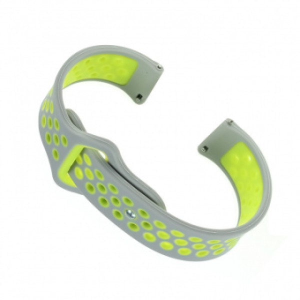 Ремінець для смарт-годинника BeCover Nike Style for Samsung Galaxy Watch 46mm/Watch 3 45mm/Gear S3 Classic/Gear S3 Frontier Grey-Green (705789)
