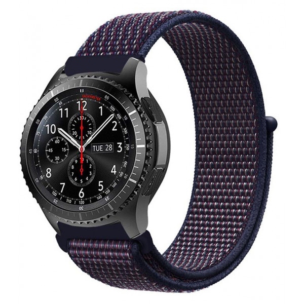 Ремінець для смарт-годинника BeCover Nylon Style for Xiaomi Amazfit Bip/Bip Lite/Bip S Lite/GTR 42mm/GTS/TicWatch S2/TicWatch E Deep Blue (705827)