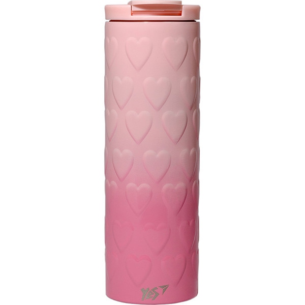 Термочашка YES Pink Heart 420 мл (707336)