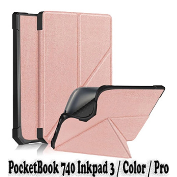 Чохол для електронної книги BeCover Ultra Slim Origami for PocketBook 740 Inkpad 3/Color/Pro Rose Gold (707456)