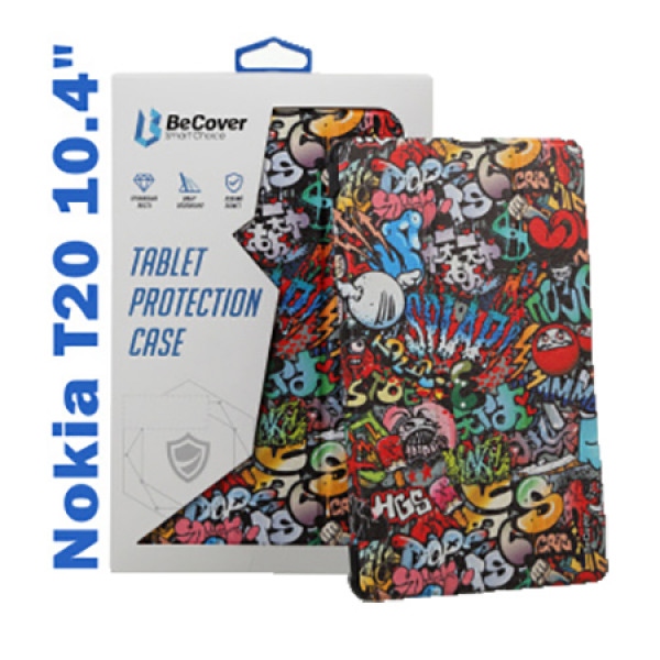 Чохол для планшета BeCover Smart for Nokia T20 10.4" Graffiti (708056)