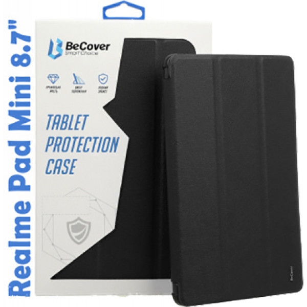 Чехол для планшета BeCover Smart for Realme Pad Mini 8.7 Black (708257)