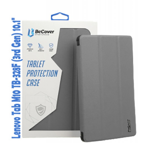 Чохол для планшета BeCover Smart for Lenovo Tab M10 TB-328F (3rd Gen) 10.1" Gray (708284)