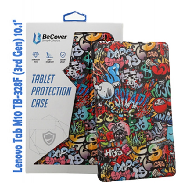 Чохол для планшета BeCover Smart for Lenovo Tab M10 TB-328F (3rd Gen) 10.1" Graffiti (708294)