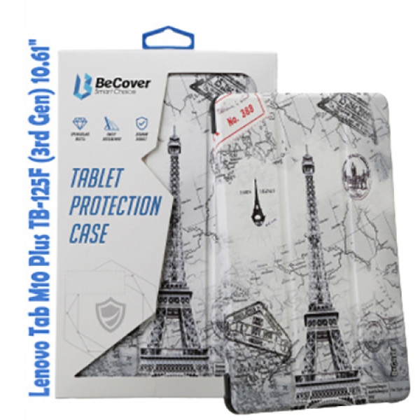 Чохол для планшета BeCover Smart for Lenovo Tab M10 Plus TB-125F (3rd Gen) 10.61" Paris (708316)