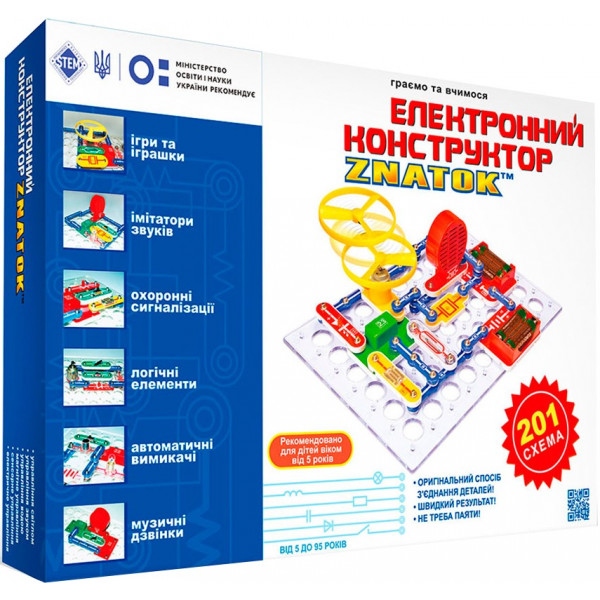 Електронний конструктор Znatok 201 схема (70831)