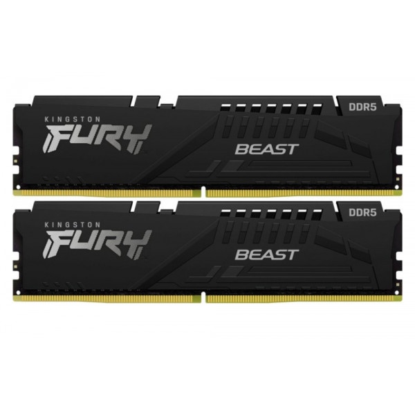 Память DDR Kingston DDR5 16GB/6000 Fury Beast (KF560C40BBK2-16)