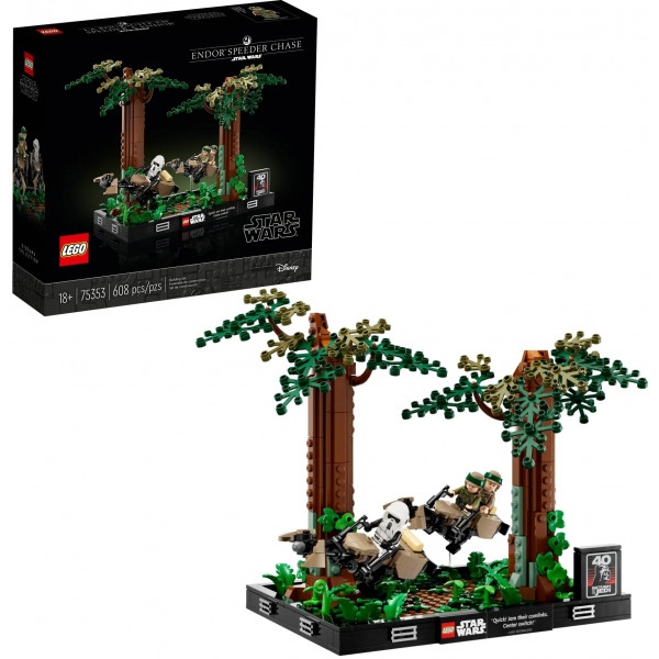 Конструктор LEGO Star Wars TM Діорама «Погоня на спідері на Ендорі» (75353)