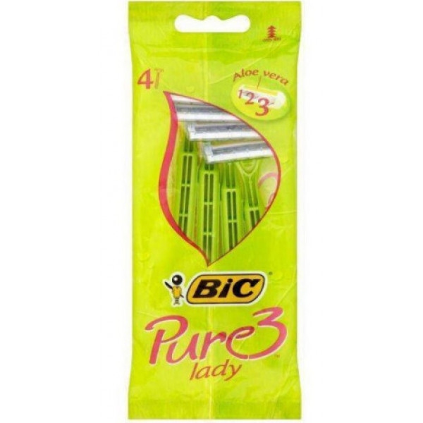 Станок жіночий одноразовий BIC Pure 3 Lady 4 шт. (3086126726984)