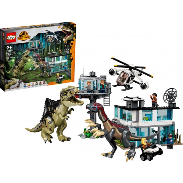 Конструктор LEGO Jurassic World Напад гіганотозавра та теризинозавра (76949)