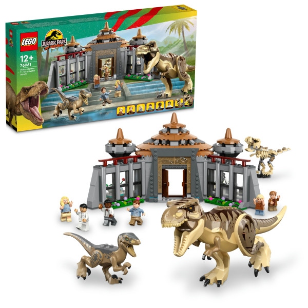 Конструктор LEGO Jurassic World Центр відвідувачів: Атака тиранозавра й раптора (76961)