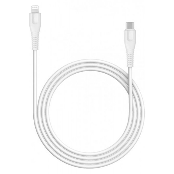 Кабель синхронізації даних Canyon USB-C to Lightning 2 м White (CNE-CFI12W)