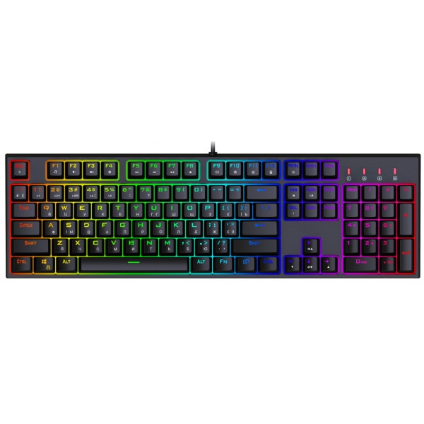 Клавіатура дротова ігрова 1stPlayer DK5.0 V2.0 RGB Outemu Blue (DK5.0-BL V2.0) USB