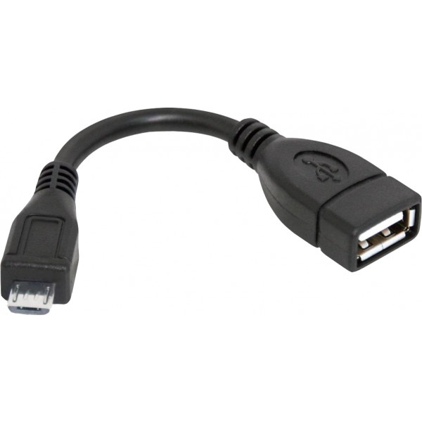 Кабель синхронізації даних Defender OTG microUSB (M) - USB(F) 0.08m (87300)
