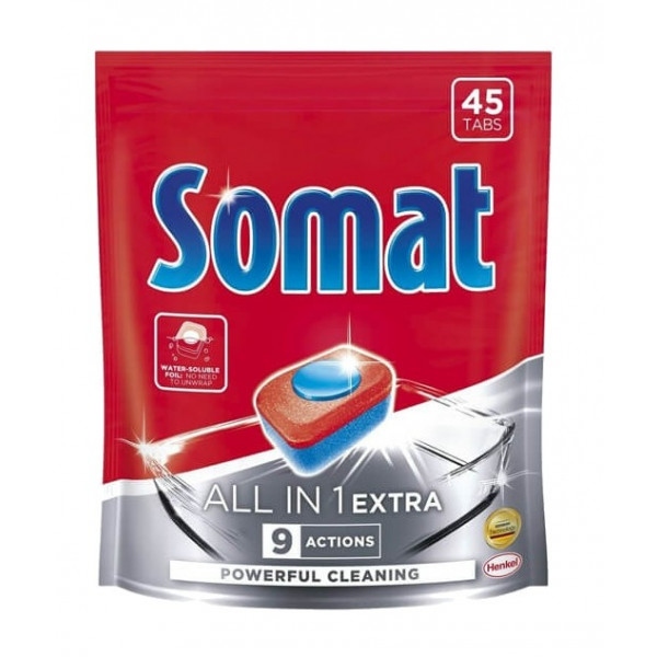 Таблетка для посудомийної машини Somat All in 1, 45 шт (9000101356168)