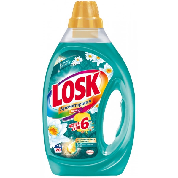 Гель для прання Losk Колор з ефірними маслами і ароматом Балійського лотоса і лілії 1 л (9000101413656)